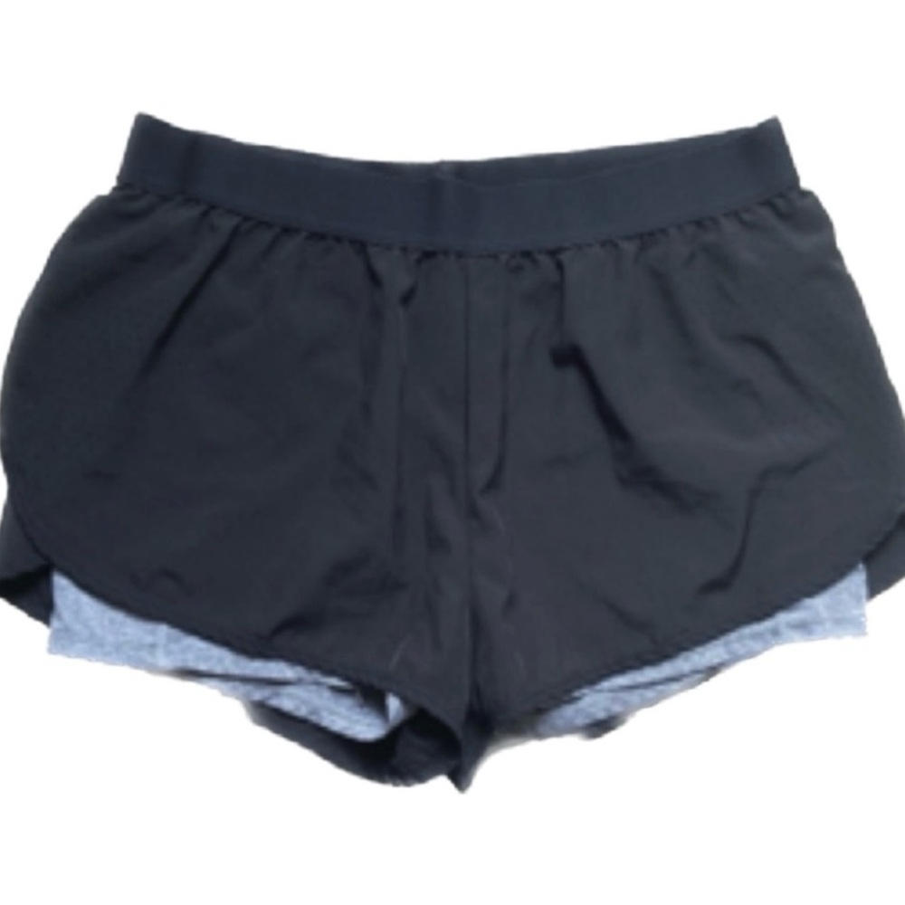 Kyodan Athletic Running Shorts Black Gray Lined with biker— Size XL (NWOT)